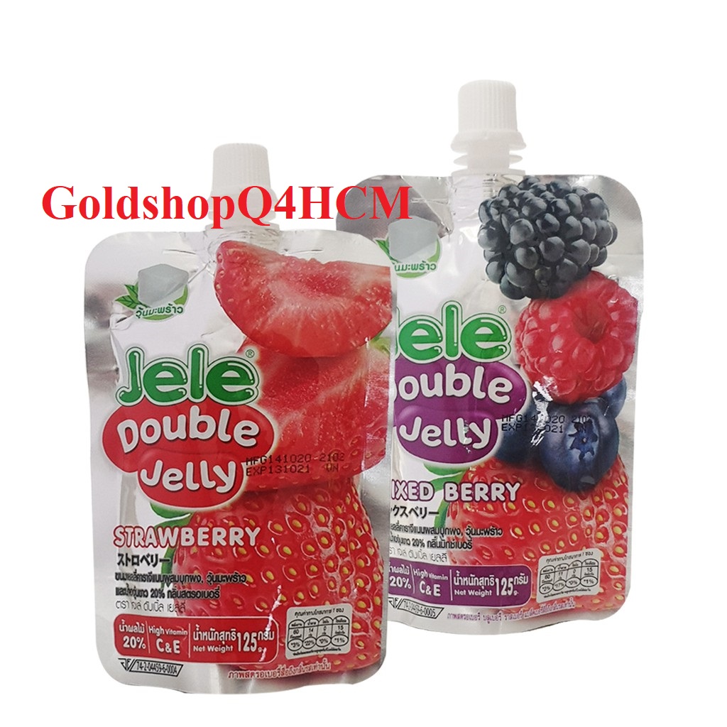 Nước thạch jele double jelly thái lan hsd 7/2024