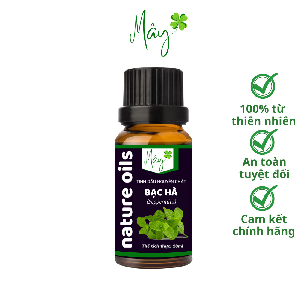 Tinh dầu nguyên chất bạc hà, tinh dầu thiên nhiên Mây dung tích 10ml-50ml giúp thơm phòng, thư giãn
