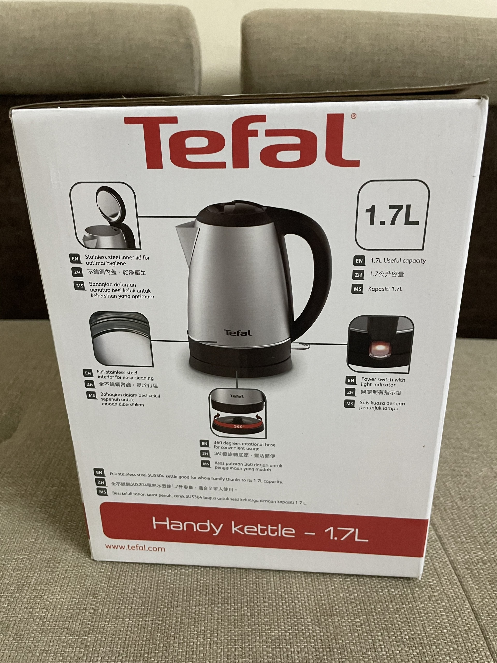 Ấm đun siêu tốc tefal ki800d65