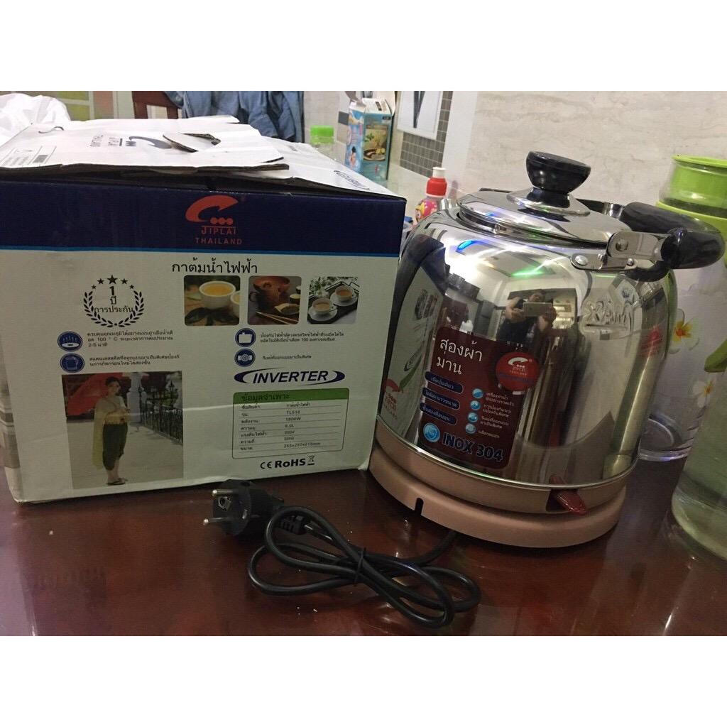 Ấm siêu tốc đun nước tl516 inox 6 lít