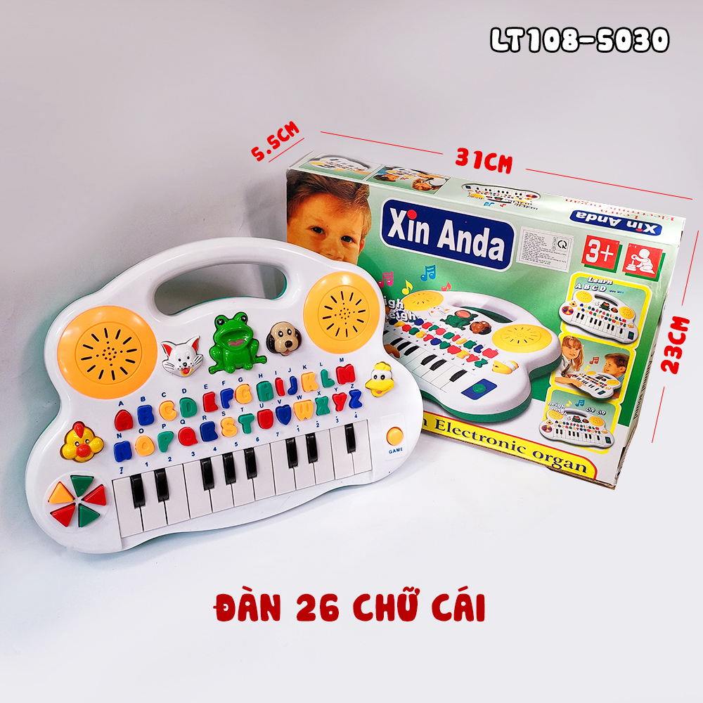 Đồ chơi Đàn piano hình thú có đèn đáng yêu cho bé
