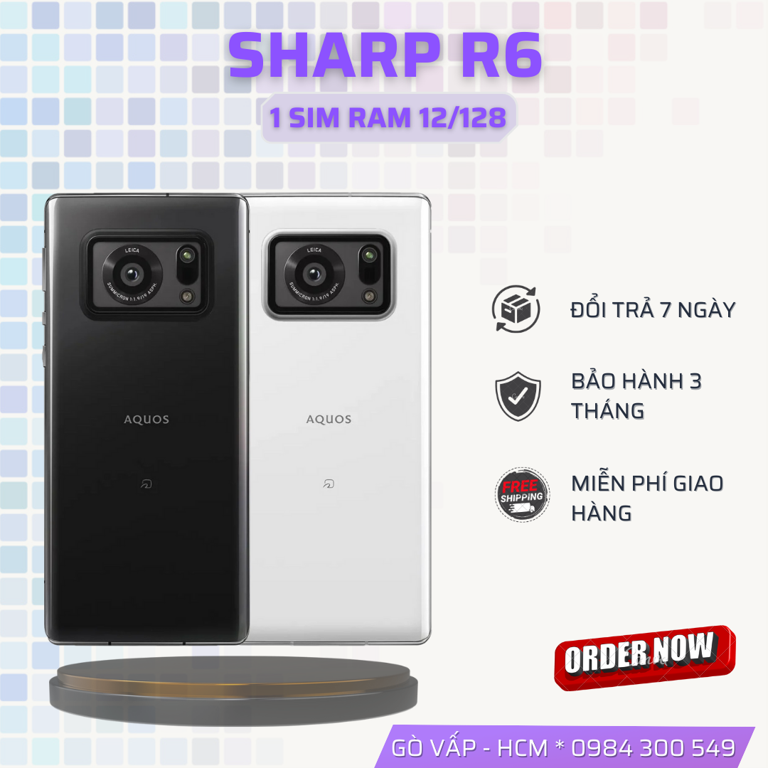 Điện thoại sharp r6 nhật ram 12/128 snap 888 zin đẹp