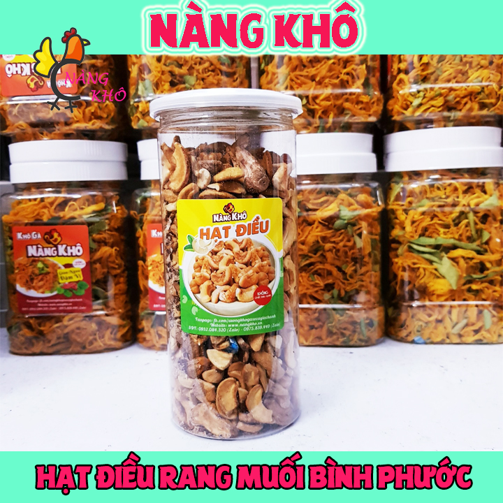 Hạt điều vỡ rang muối Bình Phước - 500 Gram | Đồ ăn vặt Nàng Khô