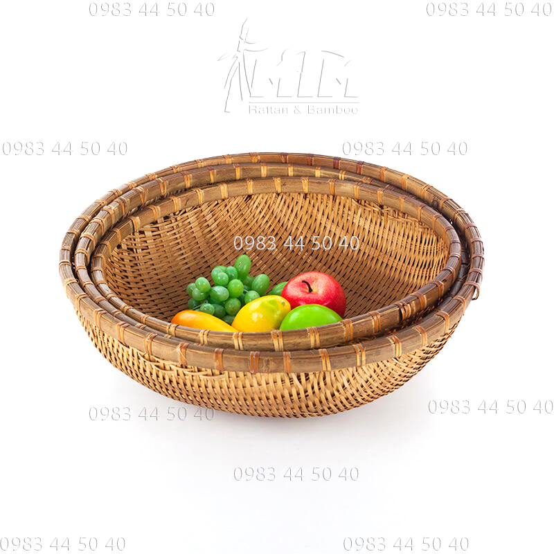 Rổ Rá tre, rổ rá vo gạo, rửa rau quả, chà cá.