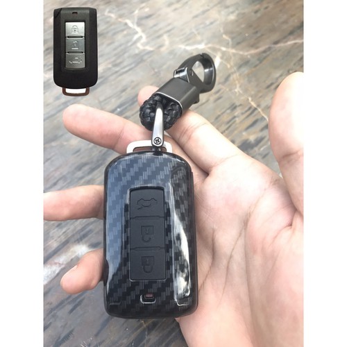 Ốp chìa khóa xe Xpander 2019 - 2022 mẫu carbon cao cấp - kèm móc treo