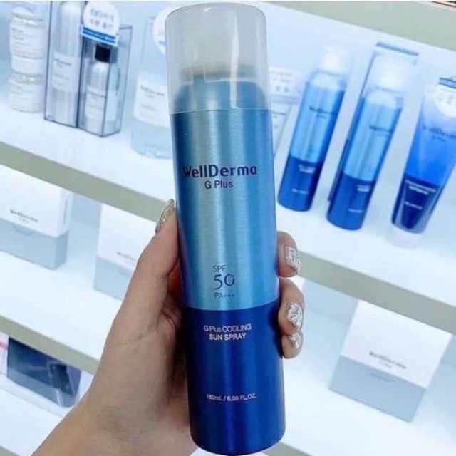 Xịt chống nắng wellderma g plus cooling sun spray