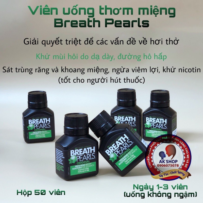 Viên thơm miệng úc 50v hàng chuẩn hãng
