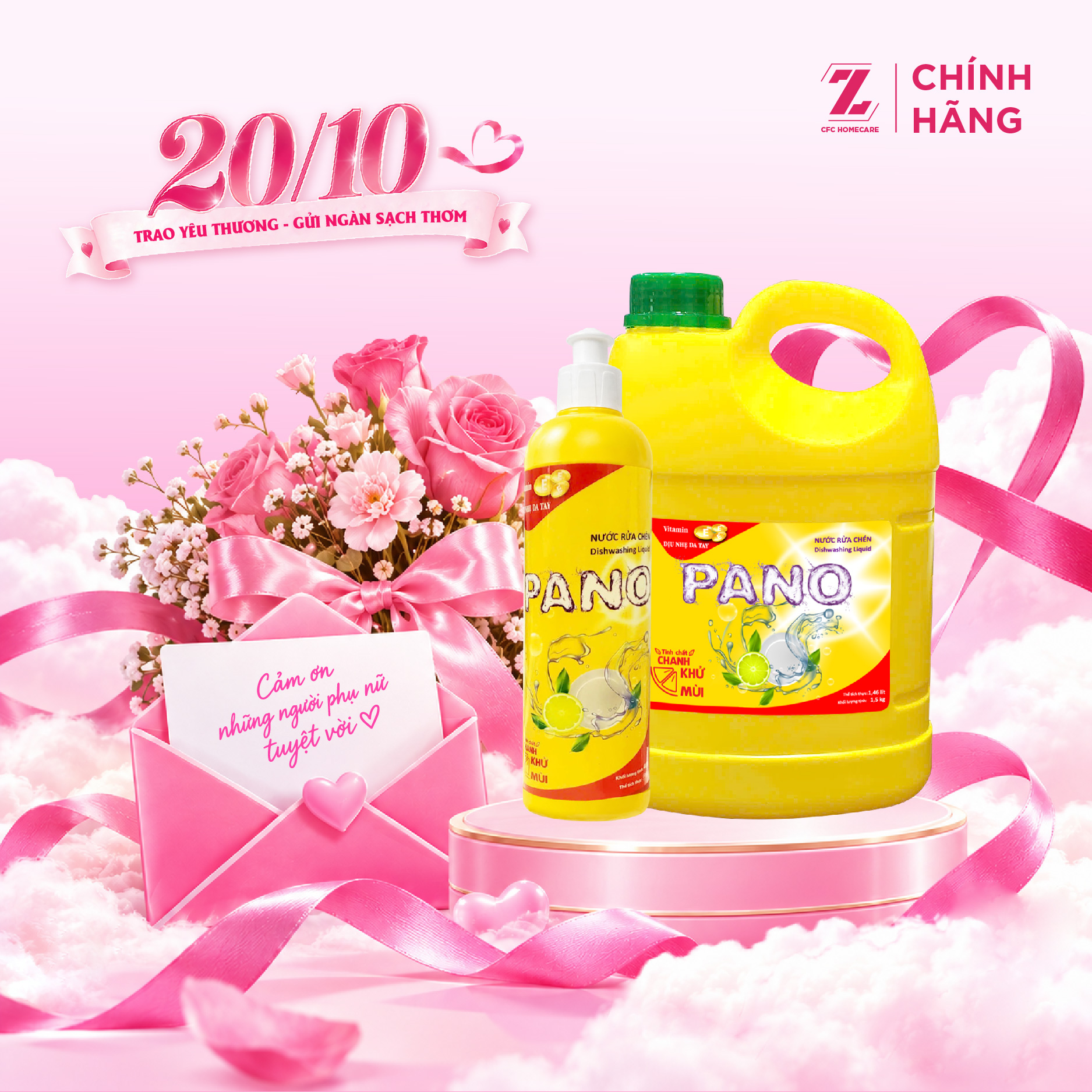 [VITAMIN E] Nước rửa chén Pano Vitamin E khử mùi hiệu quả, sạch bóng chén bát - Combo 5 chai 200g/Combo 4 chai 400g/Combo 3 chai 800g/Combo 2 can 1.5kg/Can 3.5kg/Túi 3.5kg