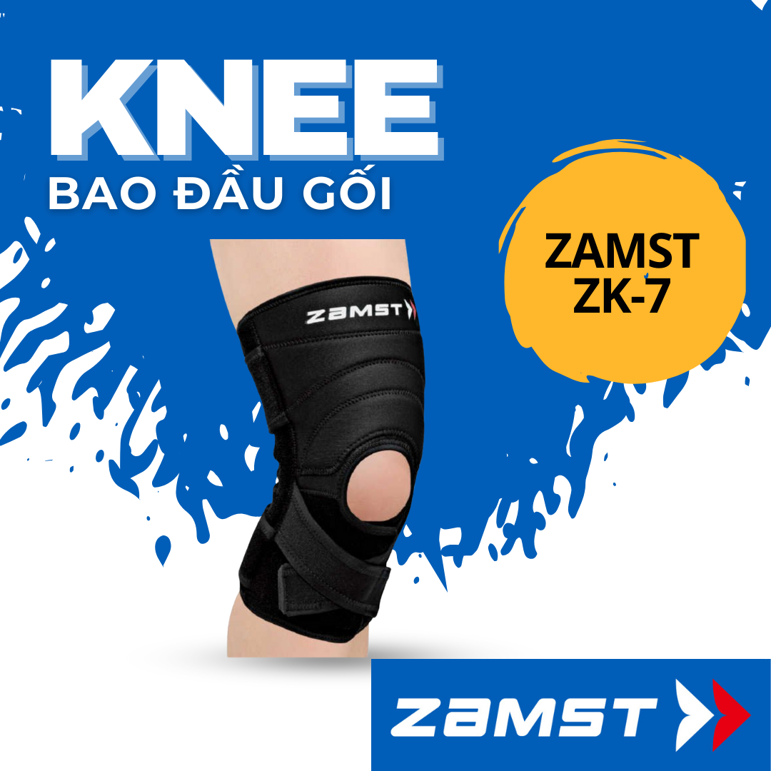 ĐAI HỖ TRỢ BẢO VỆ ĐẦU GỐI Zamst CHÍNH HÃNG ZK -7