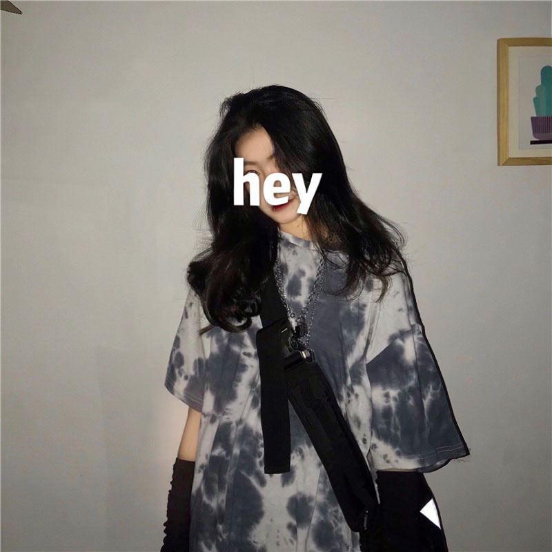 Áo thun loang oversize nam nữ tay lỡ, áo phông cotton nam nữ unisex cá tính l01 navigator ht
