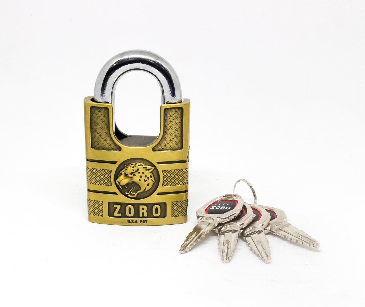 Ổ Khóa bấm Chống Cắt ZORO 6cm chìa kiếm