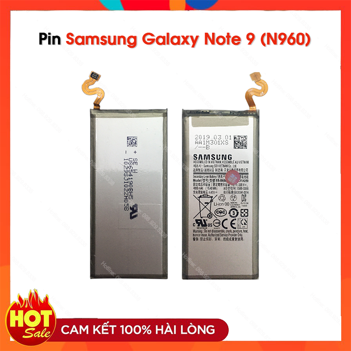 Pin điện thoại samsung galaxy note 9 / n960 zin bóc máy