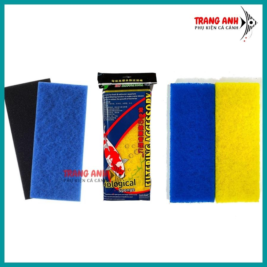 Bông lọc bể cá 2 lớp xanh đen, 2 lớp xanh, bông lọc RS Electrical