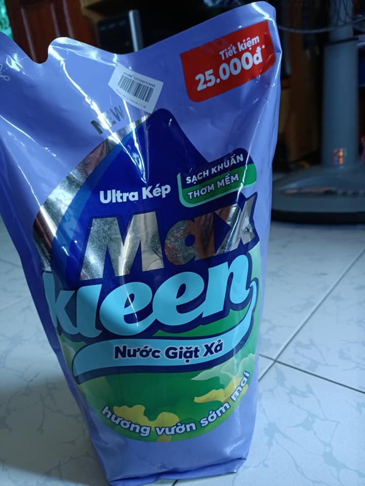 Túi Nước Giặt Xả Maxkleen Hương Vườn Sớm Mai