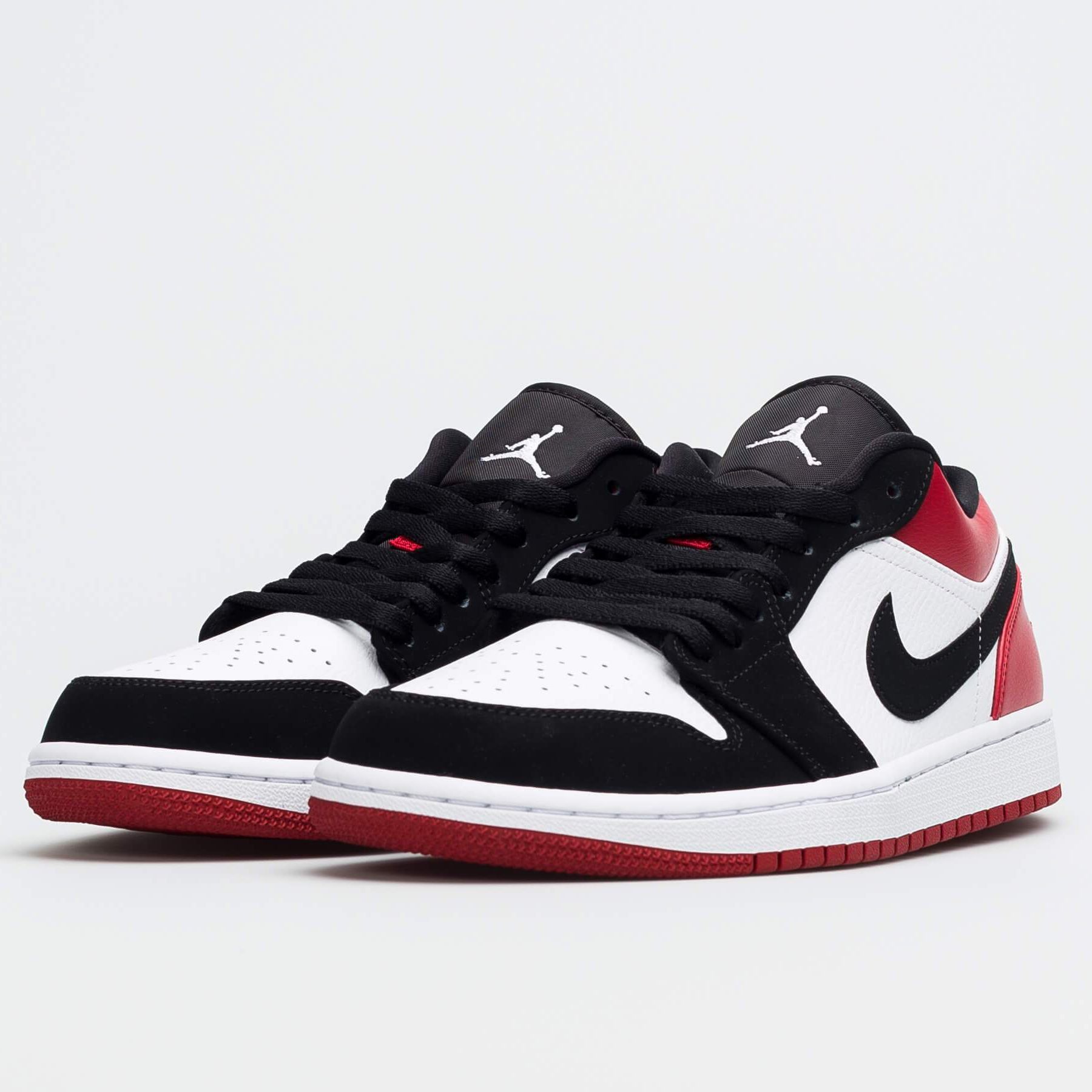 Giày Sneaker J0rdan 1 low Black toe ( JD1 đỏ đen )