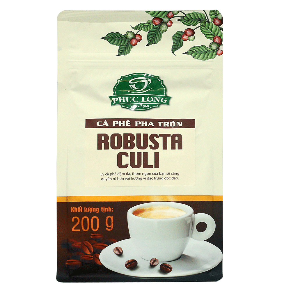<LUÔN CÓ SẴN HÀNG> Cà Phê Robusta - Culi 200GR - Trà Và Cà Phê Phúc Long