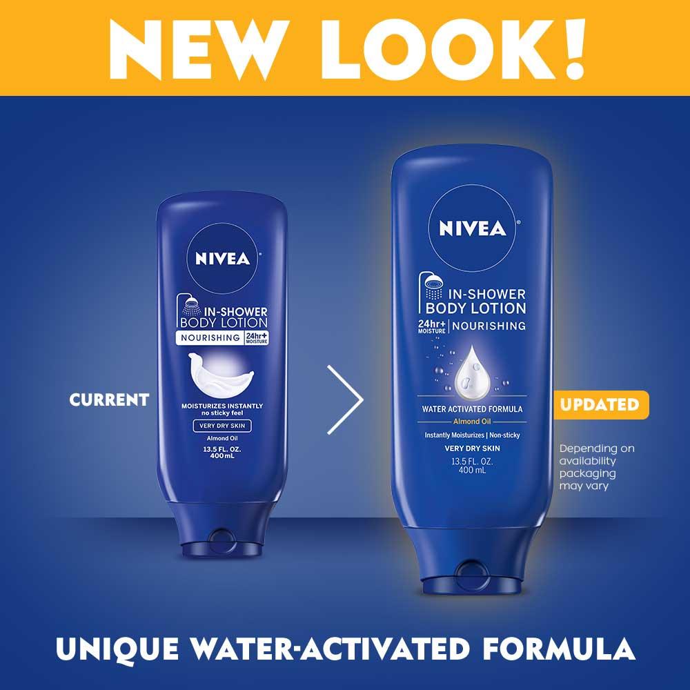 Nivea in shower body lotion with almond oil 400ml