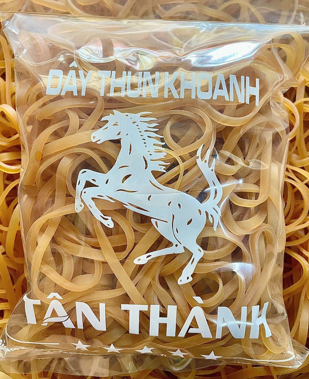 [ Bịch 500g] Dây Thun bản lớn, bản to, dây thun Sợi Phở dày 5mm, đường kính từ 45mm đến 100mm