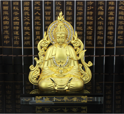 Tượng phật bà trang trí taplo xe hơi kiêm bình đựng nước hoa
