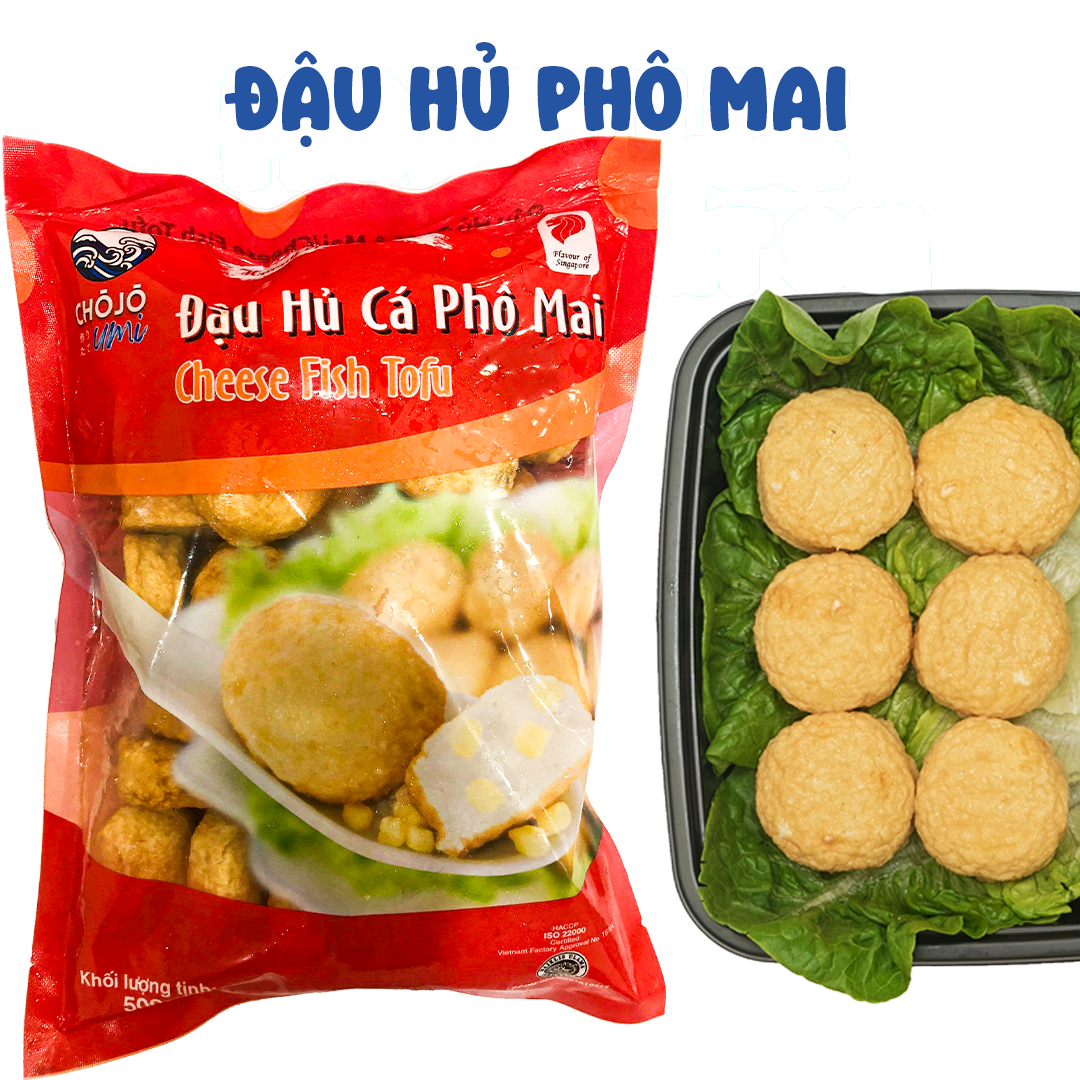 Chả cá đậu hủ phô mai 500g - lichuan - hàng phân phối