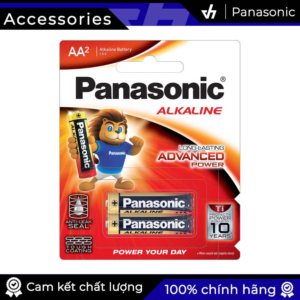 2 pin aa alkaline panasonic lr6t - pin kiềm chống chảy