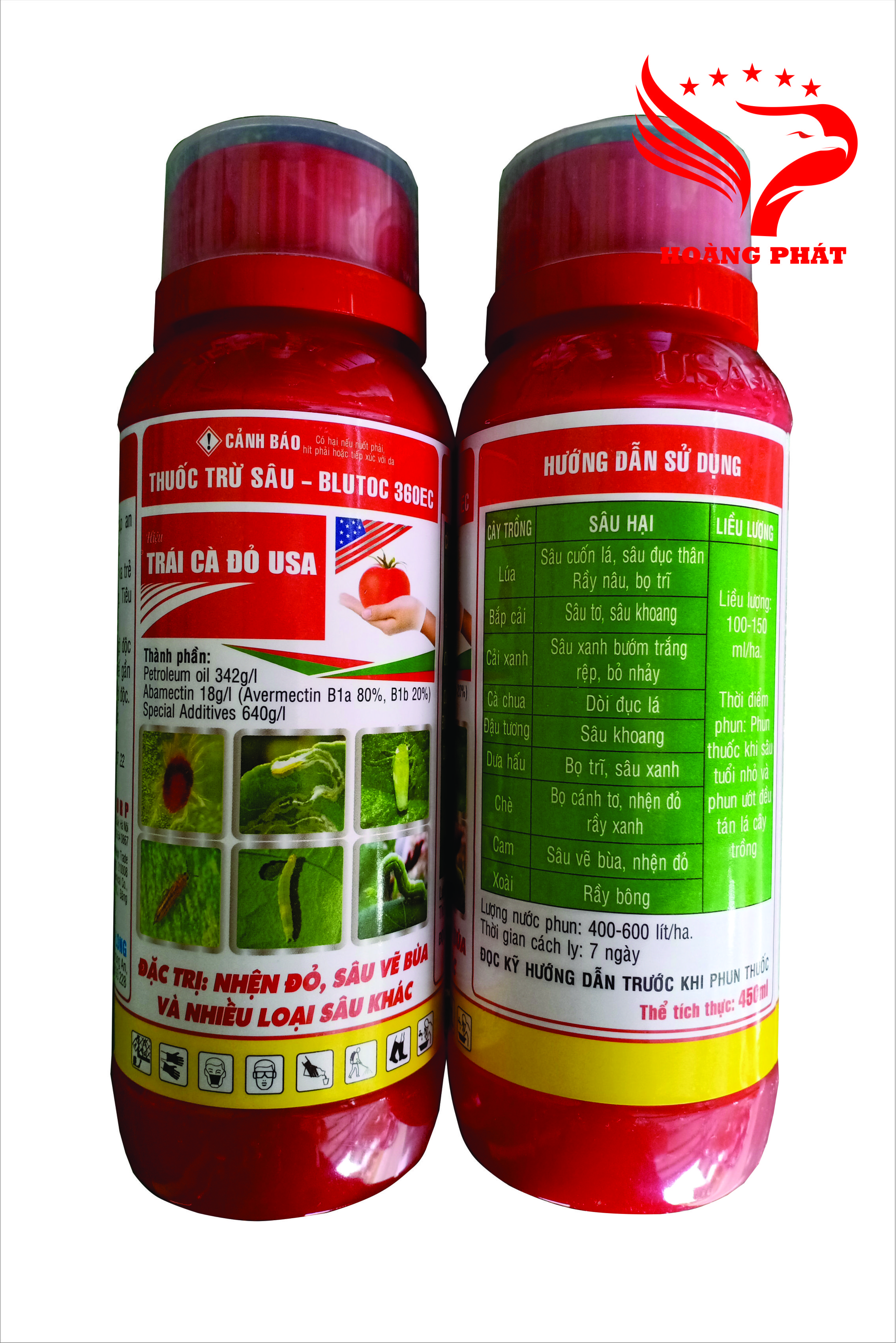 Chế phẩm trừ sâu trái cà đỏ usa 450ml - diệt sâu, nhện đỏ, bọ trĩ