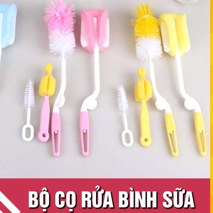 Cọ bình sữa 4 chi tiết cho bé