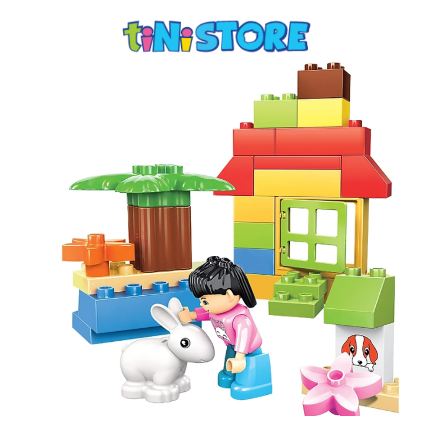 Đồ chơi lắp ráp thông minh lego cho bé mẫu giáo ngôi nhà sáng tạo TINITOY