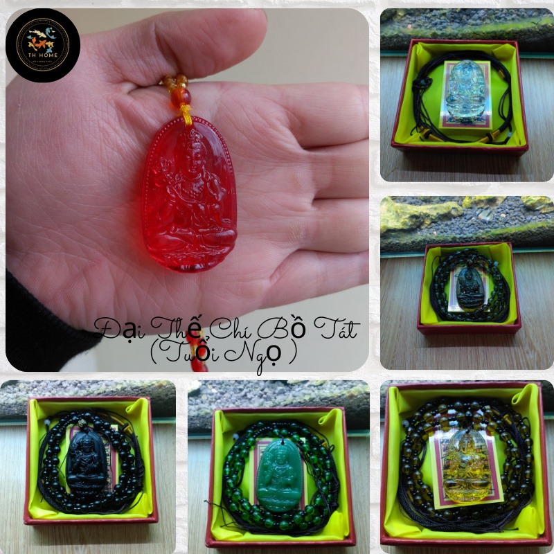 Dây chuyền phong thủy bản mệnh Đại Thế Chí Bồ Tát (Tặng kèm dây dù + ấn bình an) - TH HOME