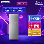 [Sẵn hàng miền Nam] [Trả góp 0%] Tủ lạnh Panasonic Inverter Ngăn Đá Trên 306L NR-TV341BPS9 - Bảo hành 2 năm