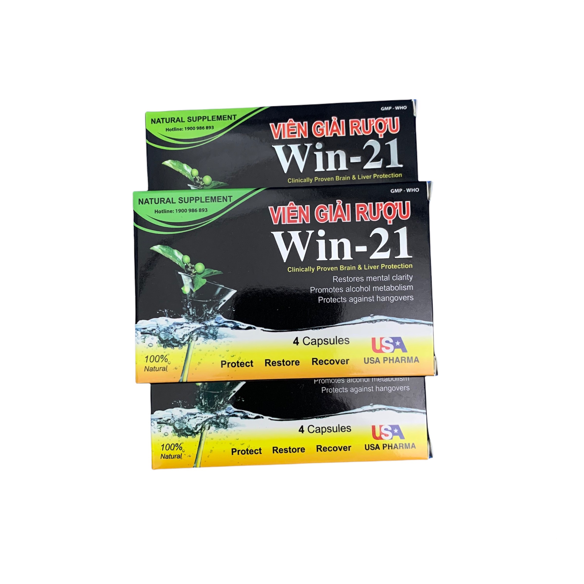 Viên giải rượu win - 21 hộp 4 viên