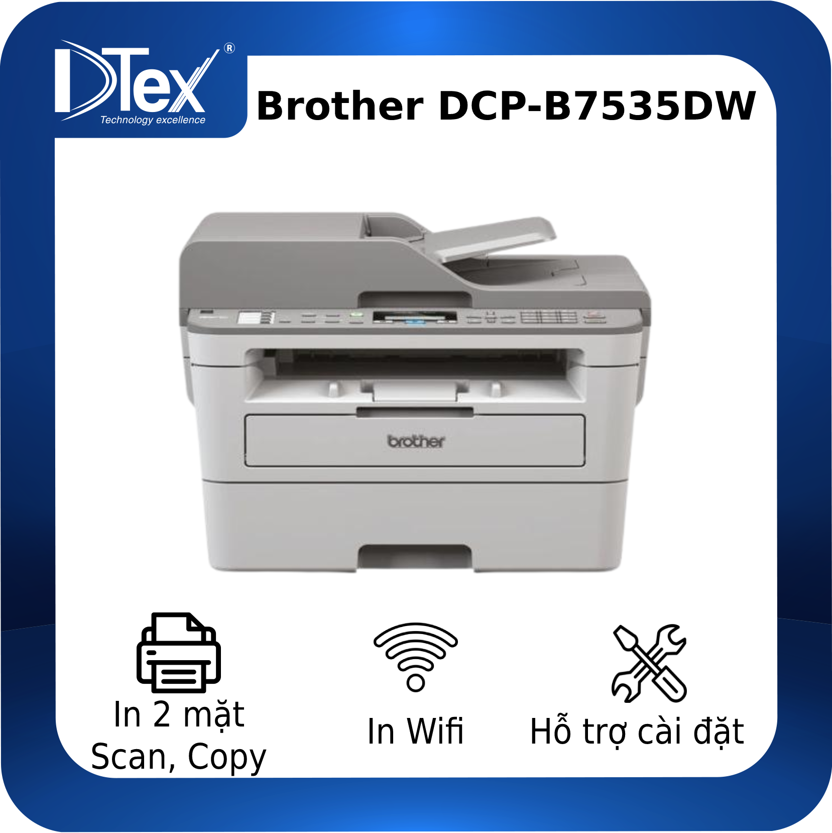 Máy in đa năng brother dcp-b7535dw - hàng chính hãng