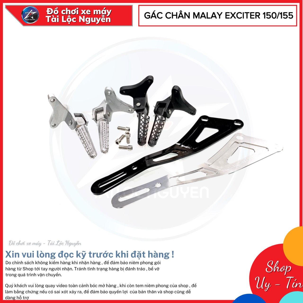 GÁC CHÂN MALAY CHO EXCITER 150 - EXCITER 155 VVA