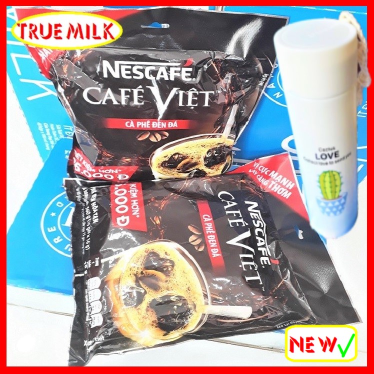 Nescafe Café Việt Đen Đá 35 gói x 16g (2 Túi - Tặng Bình cao cấp) - Ca Phê Đen Đá - Cafe Viet - Ca phe hoa tan - cafe den da - nescafe viet - ca phe chinh hang - cafe chinh hang - viet35 trueme truemilk truemenews
