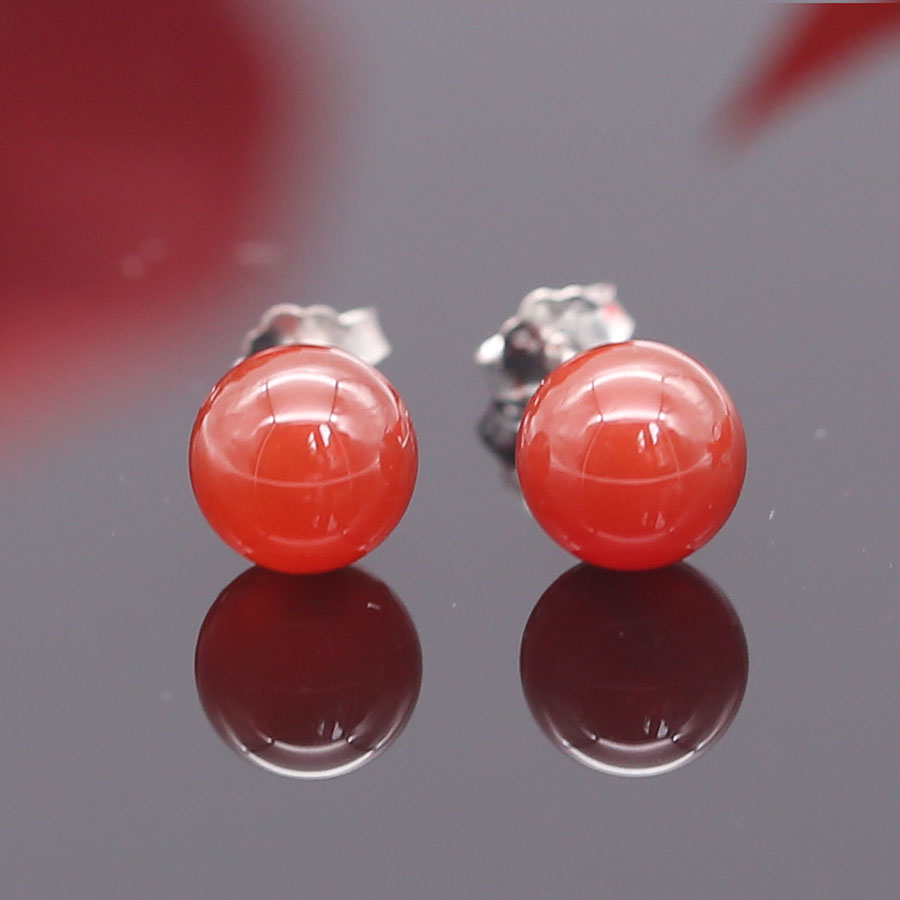 Khuyên tai đá phong thủy B1557 nhiều màu