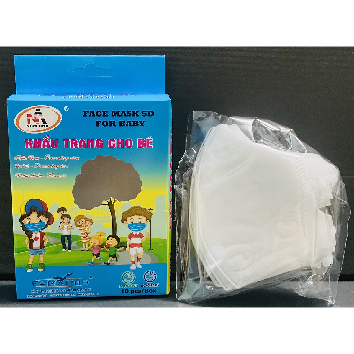 Khẩu trang 3D em bé