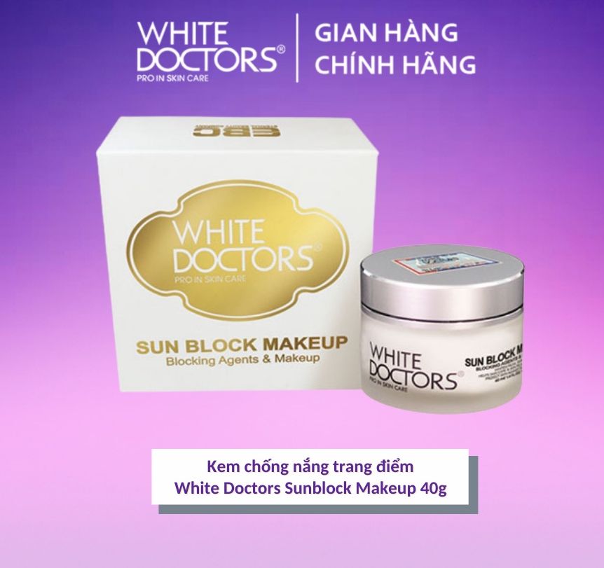 Kem chống nắng trang điểm White Doctors Sunblock Makeup 40g