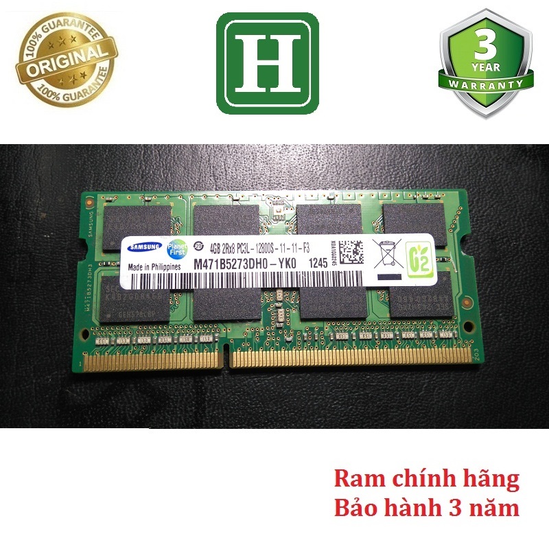 Ram Laptop 4Gb DDR3L bus 1600  hàng chính hãng bảo hành 3 năm