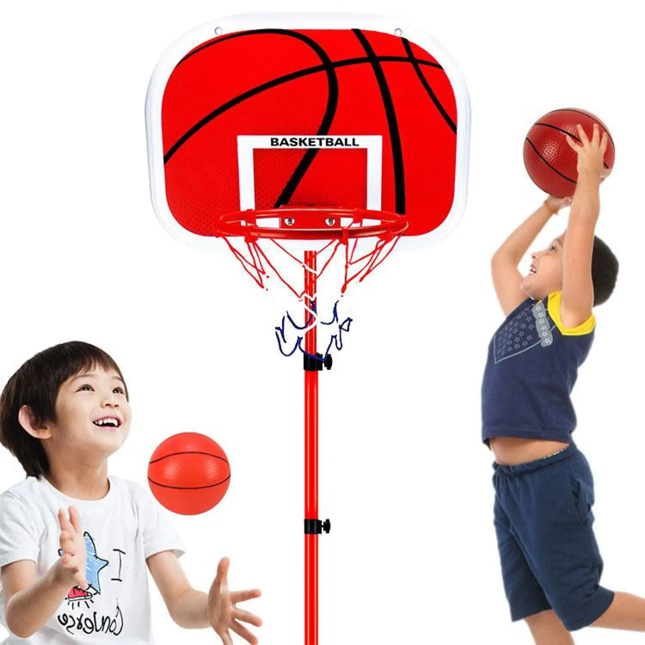 bộ đồ chơi bóng rổ điều chỉnh được chiều cao rèn luyện kỹ năng cho bé 1