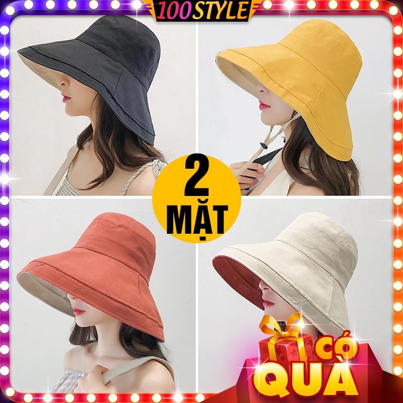 Nón Vành 2 Mặt Chống Nắng Chống Tia UV - 100style.net