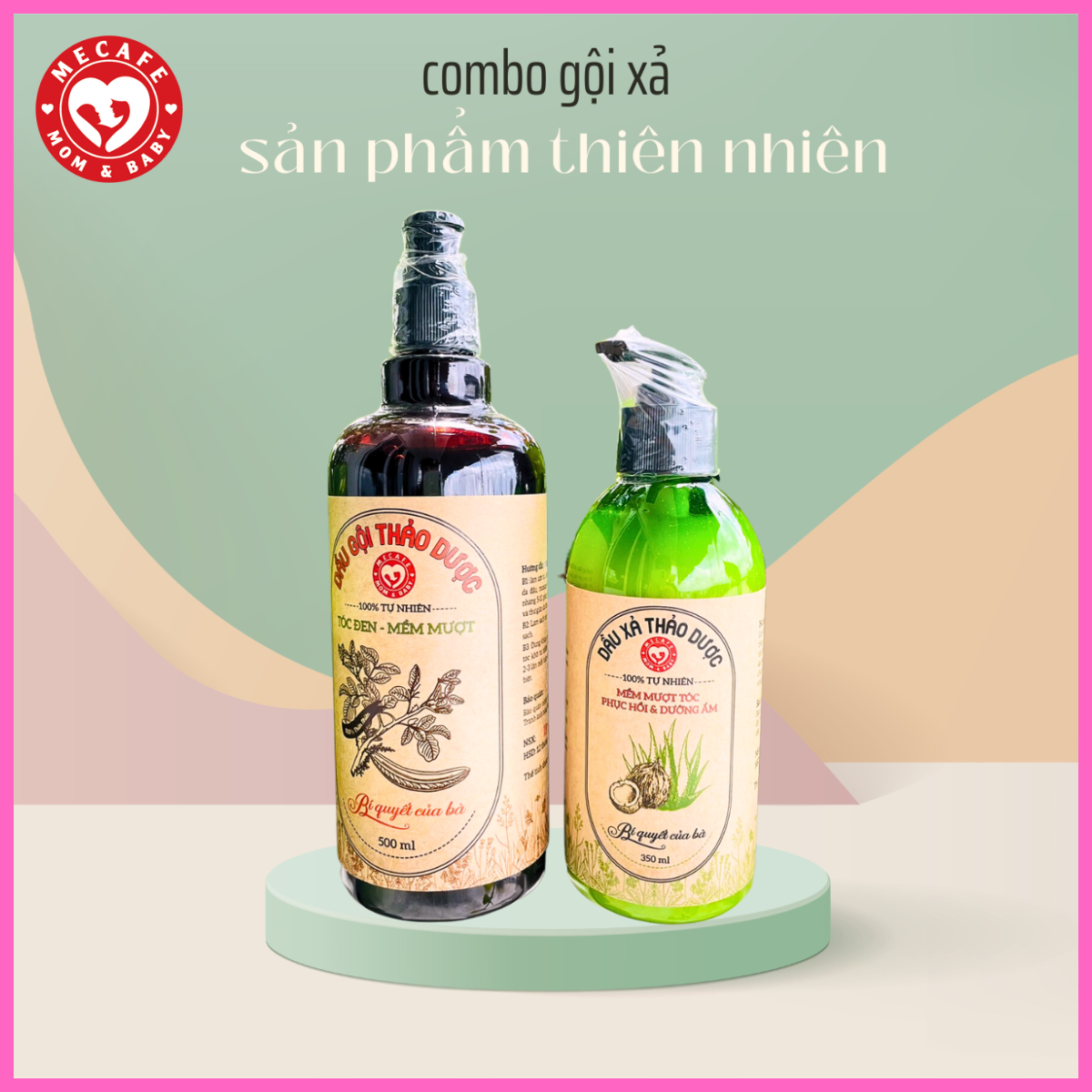 Combo gội - xả thảo dược dưỡng tóc từ thiên nhiên