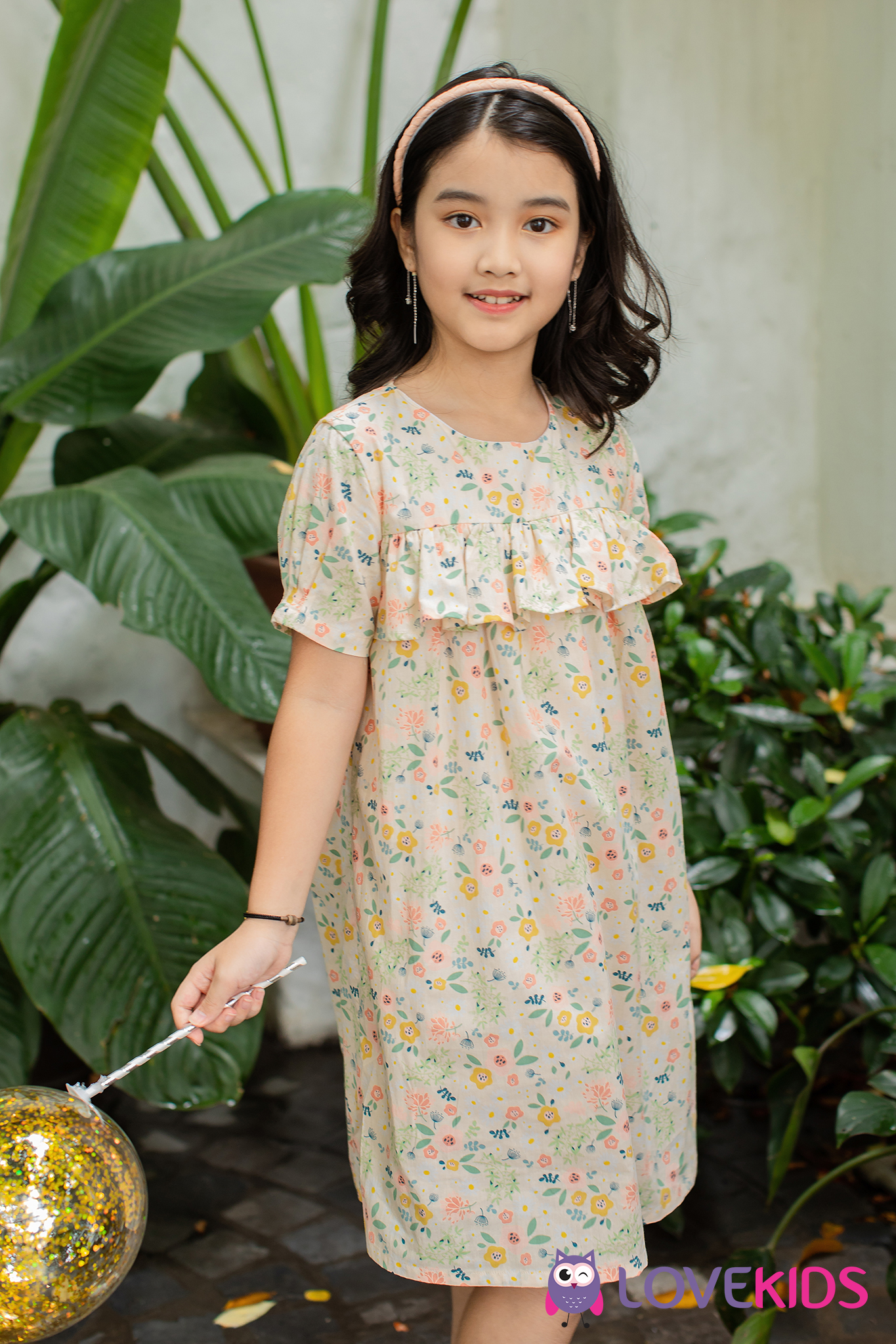 Váy bé gái hoa nhí bèo ngực lkg20dr010 - lovekids