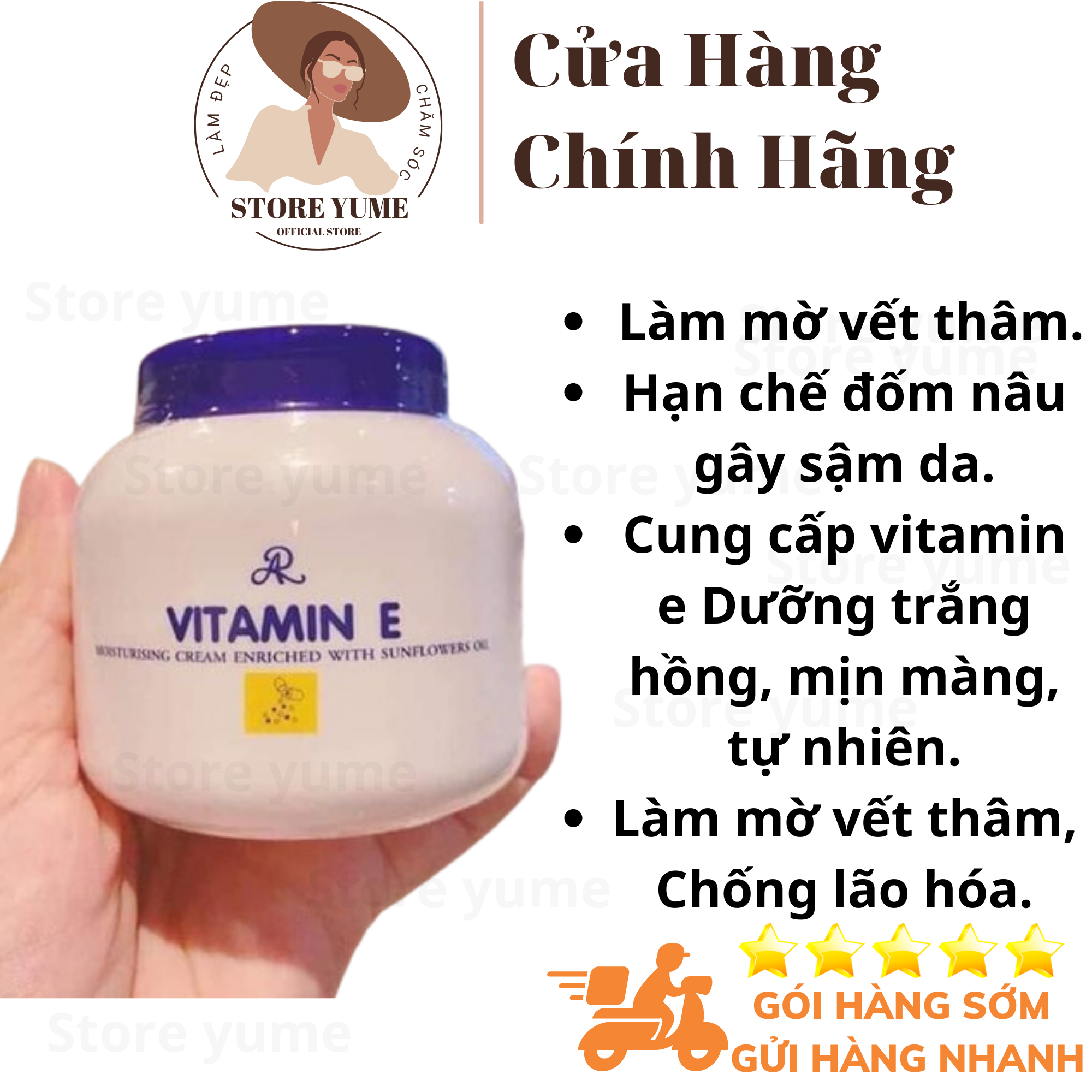 Kem dưỡng da body vitamin e thái lan