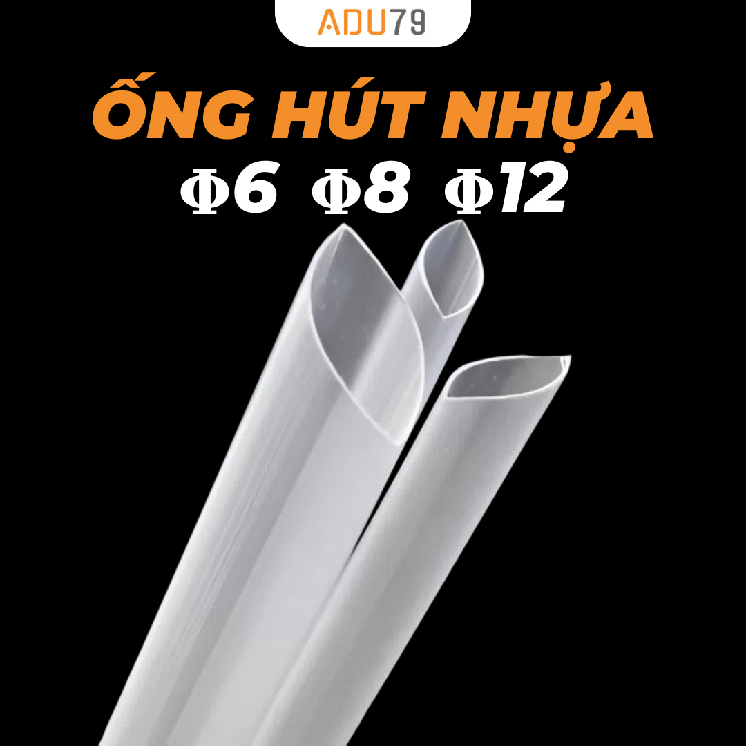 Ống Hút Nhựa Đủ Size Hút Trà Sữa, Cafe Bịch 500g, Ống Hút Nhựa CÓ Bọc và KO Bọc - ADU79