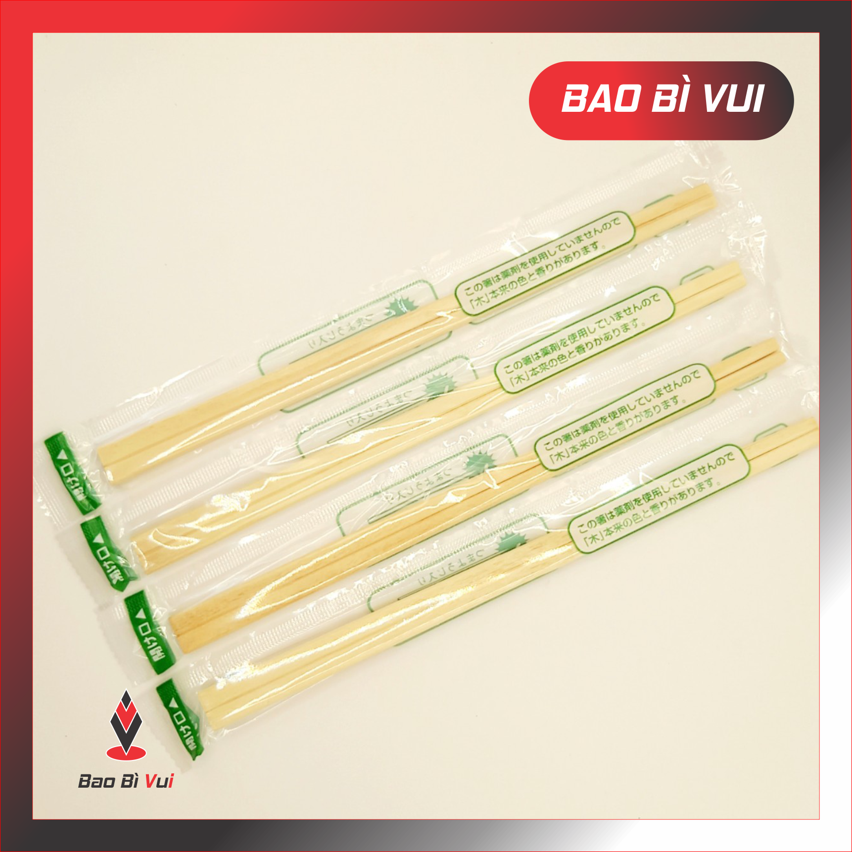 Đũa tách kiểu nhật đũa gỗ tiện dụng - bao bì vui