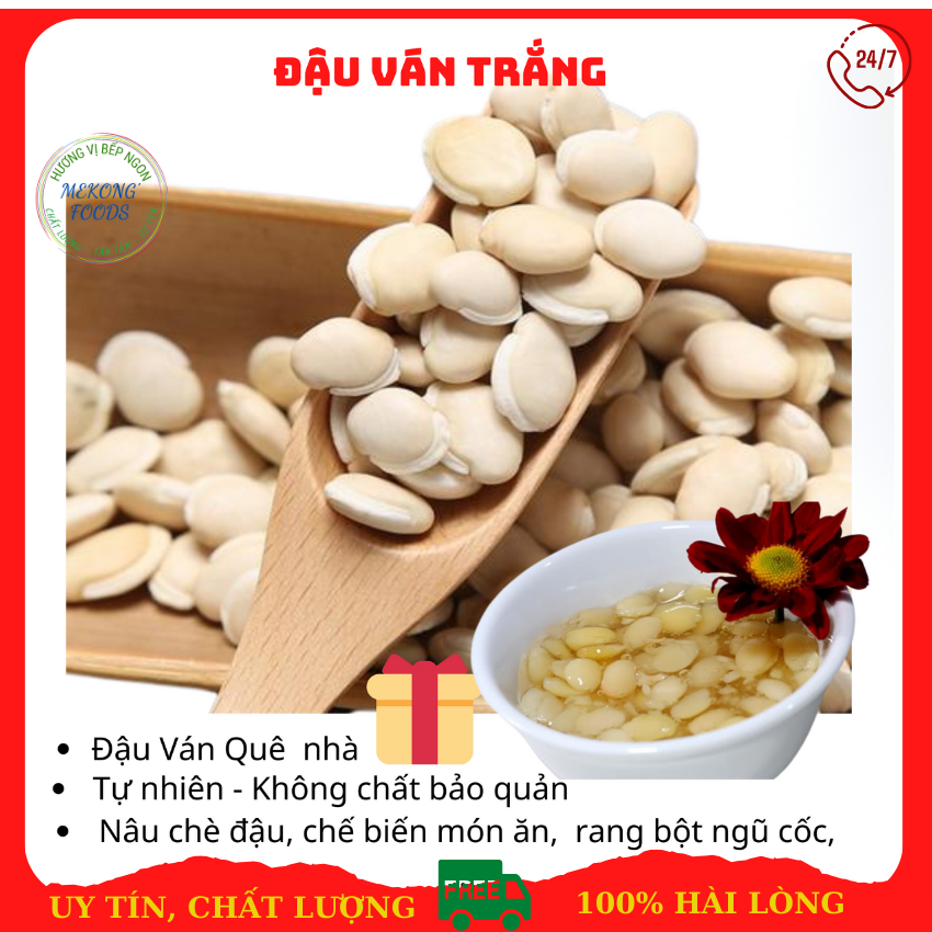 1kg Đậu Ván Khô nấu chè