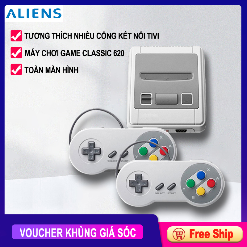 Máy chơi game SFC620 2 tay cầm phiên bản classic máy chơi game TV Snes mini, chất lượng đảm bảo an toàn đến sức khỏe người sử dụng, mẫu mã đa dạng
