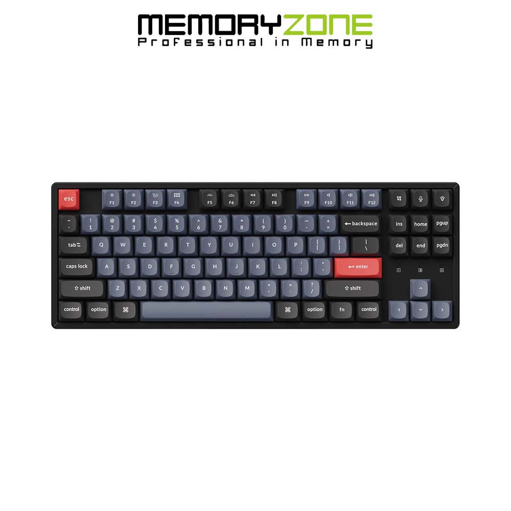 Bàn phím cơ tkl không dây keychron k8 pro aluminum led rgb hotswap gateron g pro switch red / blue / brown