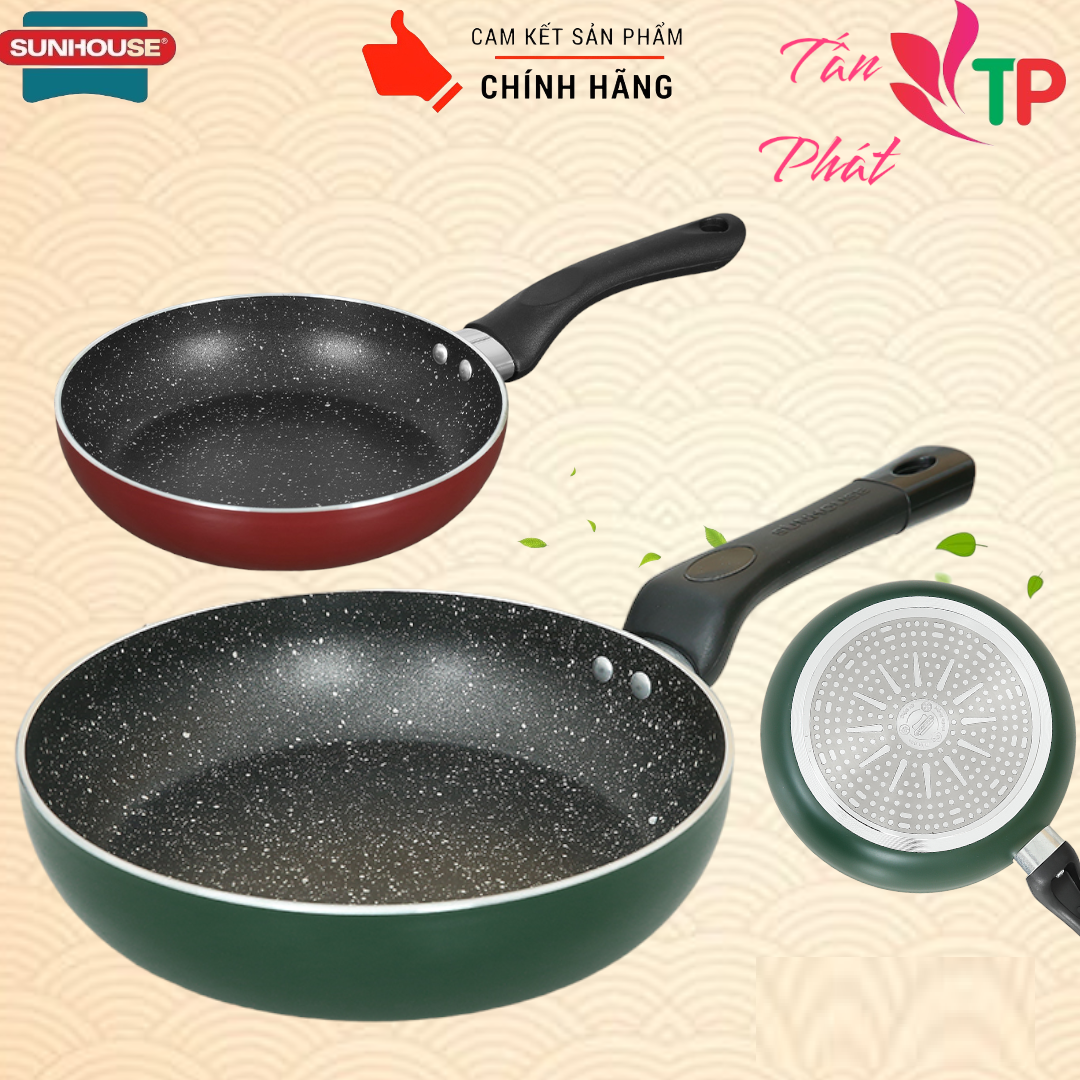 Chảo chống dính đáy từ sunhouse đủ size 20/24/26cm