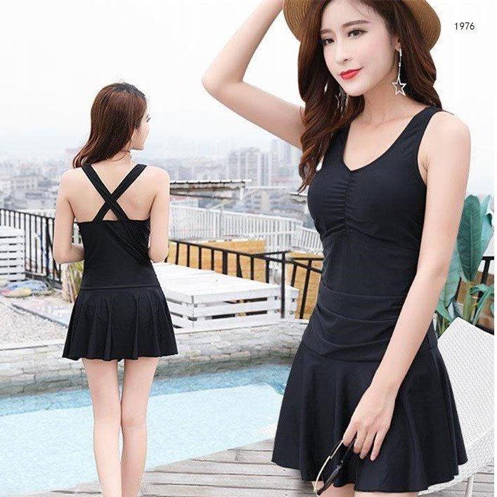 Bộ Đồ Bơi Nữ, Bikini Liền Thân Kín Đáo, Váy Đầm Đi Biển SAVVY